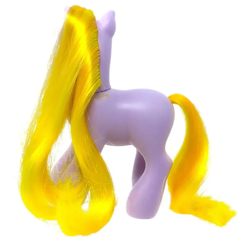 My Little Pony Garden Glade G3 2002 MLP Vintage Flower Cutie Mark Purple Yellow‎